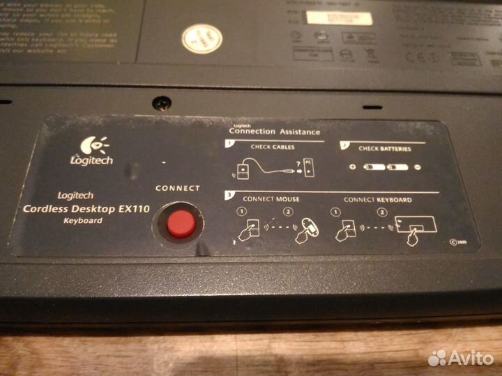 Беспроводная клавиатура Logitech ех 110