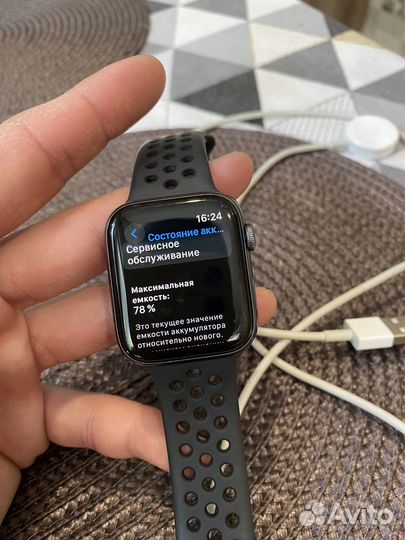 Apple Watch Series 4 44mm nike+ 78%акб