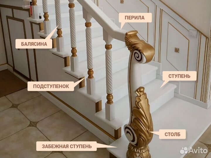 Ступени из бука