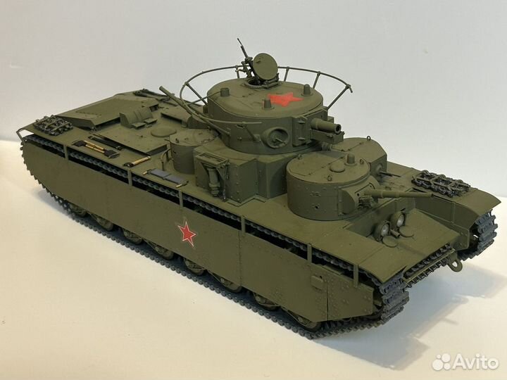 4- Танк Т-34, Т-35 красноармейцы пехота. 1/35