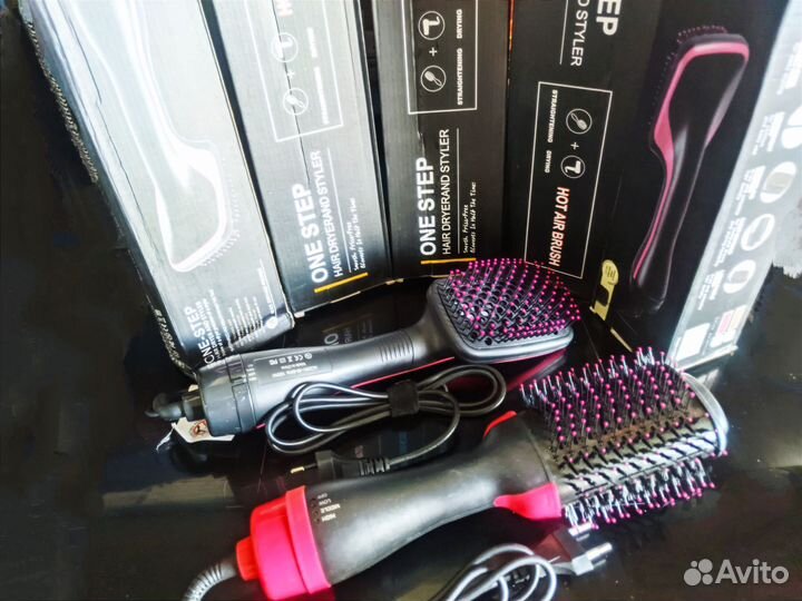 Фен щетка для волос выпрямитель сушка 3в1