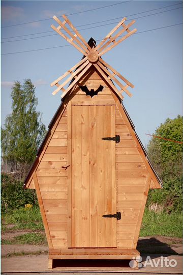 Дачный туалет деревянный SHP793