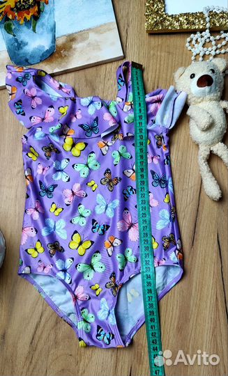 Новый слитный купальник hm 98/104