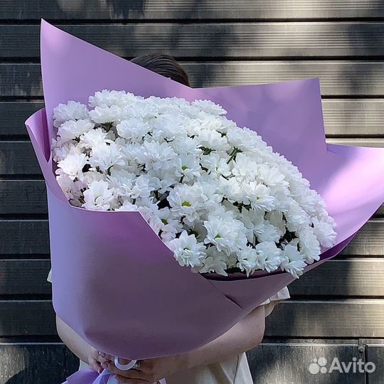 Букет гигант из хризантем
