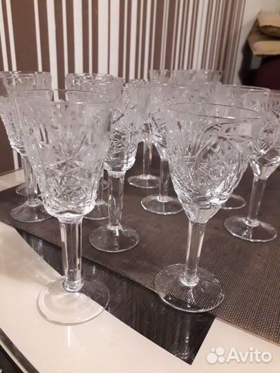 Хрустальные фужеры, стопки СССР