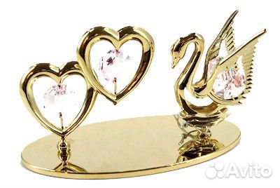 Фигурка декоративная «Лебедь» с кристаллами