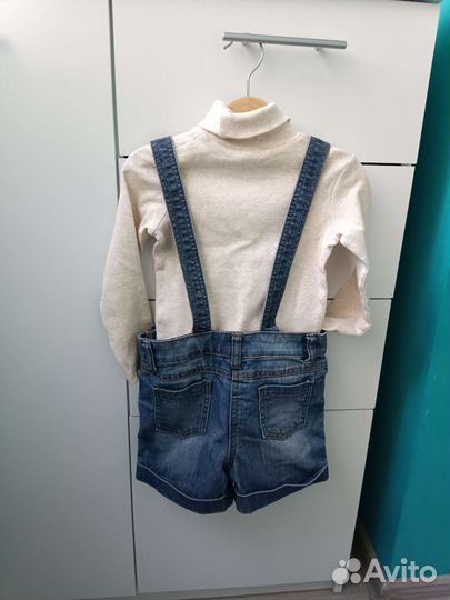 Джинсовый комбинезон для девочки 110