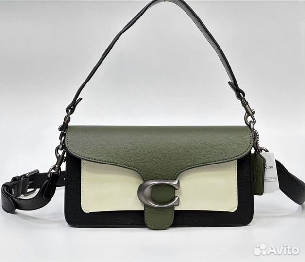 Сумка женская натуральная кожа Coach tabby 26