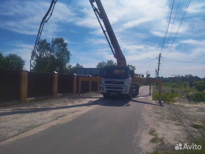 Бетон на гравии,граните(мы завод),бетононасос(37м)