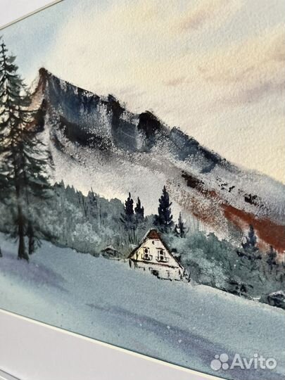 Картина акварель А4