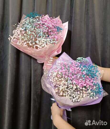 Букеты из гипсофилы