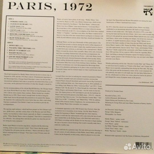 Muddy Waters/ Paris 1972, new