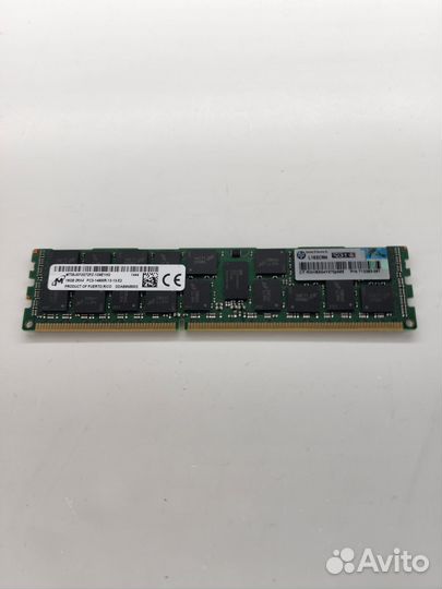 Micron 1866 16Гб ecc HP 712383-081 Серверная DDR3