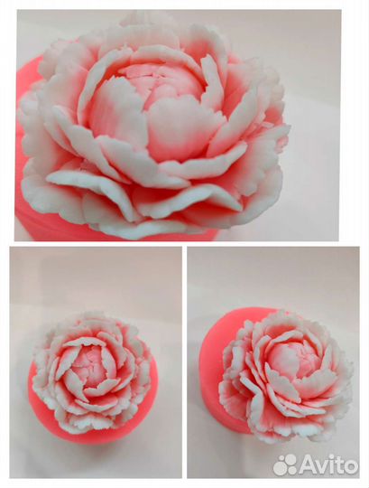 Силиконовая форма Пион