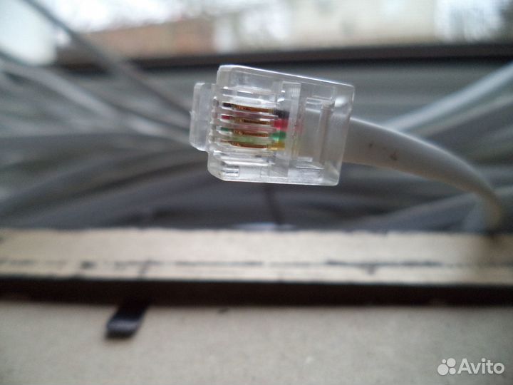Кабель телефонный RJ11 (adsl) 20 метров