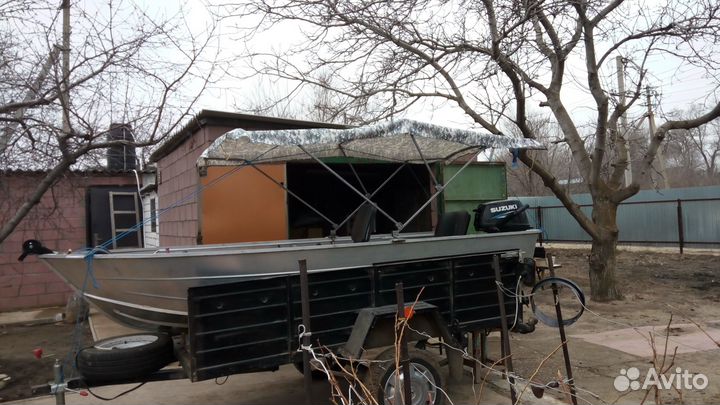 Лодка Алюмакс-355 с мотором suzuki DT 9,9