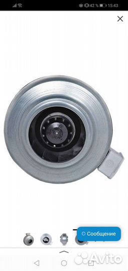 Канальный вентилятор vkk m в металлическом корпусе