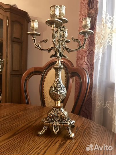 Бронзовый подсвечник