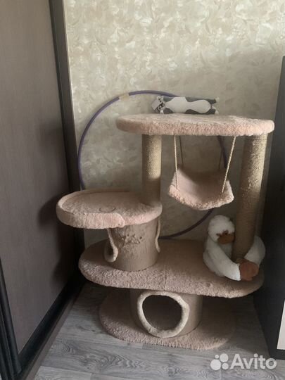 Домик для кошки с когтеточкой