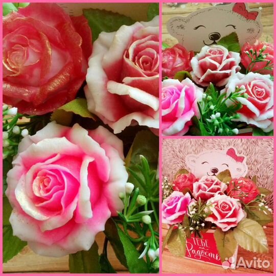 Букеты из мыла ручной работы