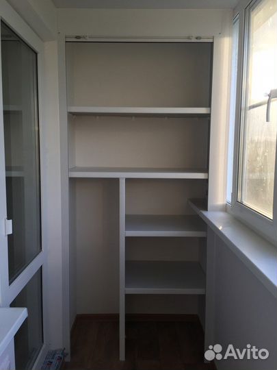 Шкаф с рольставнями на балкон любые размеры