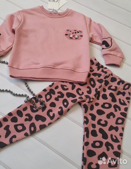 Костюм Zara с лосинами. Новый.Турция. Разм 98-128