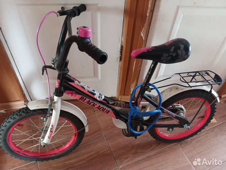 Детский велосипед black aqua