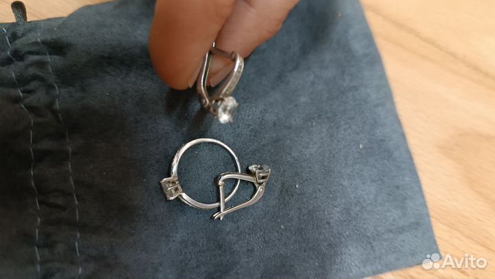 Набор украшений серебро