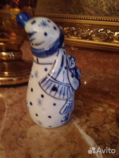 Фигурка Дед мороз, Гжель