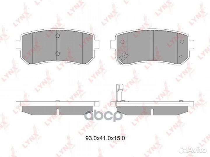 Колодки тормозные задние hyundai Accent(MC) 05