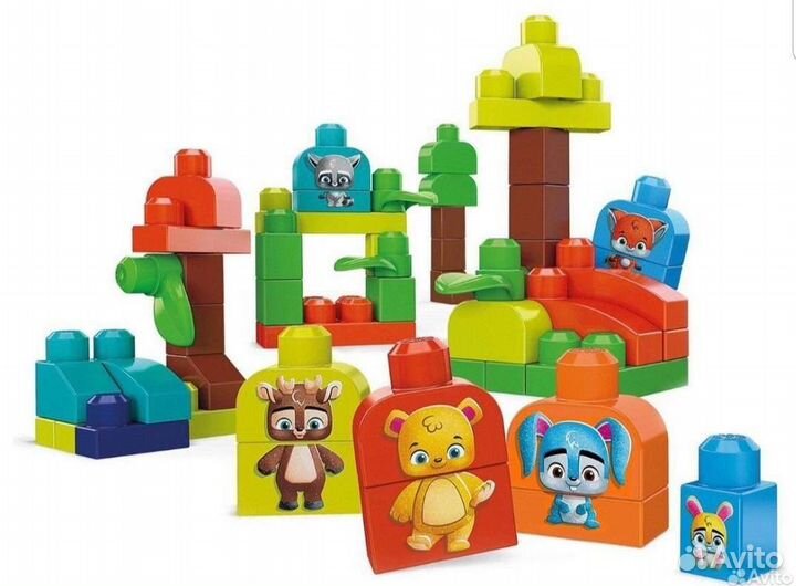 Конструктор Mega Bloks Fisher-price 70 деталей