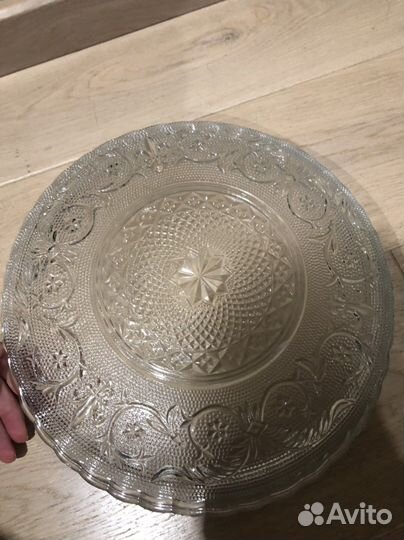 Ваза для фруктов, большое блюдо, поднос, хрусталь