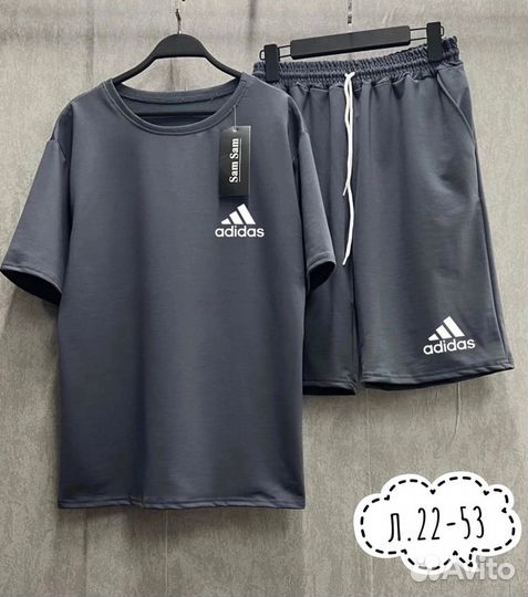 Летний костюм шорты и футболка adidas