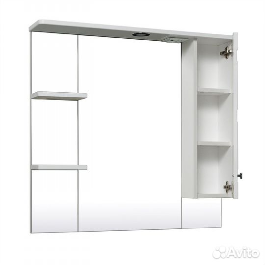 Зеркало шкаф с подсветкой Турин 85 правый