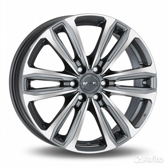 R17 6x139,7 7,5J ET25 D106,2 MAK Safari 6 Gunmetal