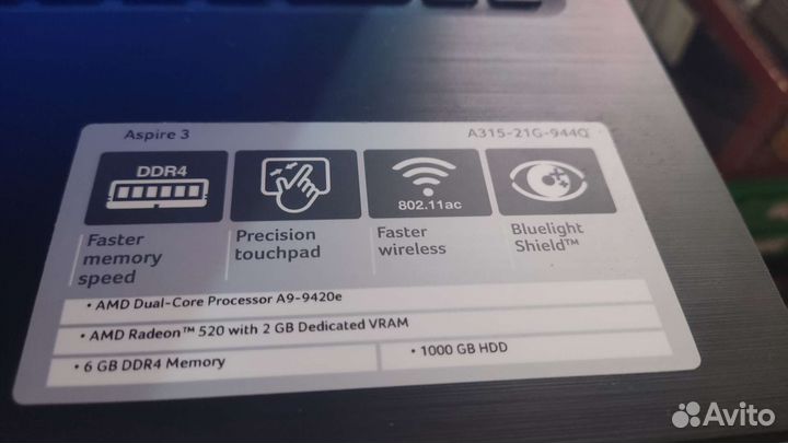 Acer aspire 3 a315-21g-944q