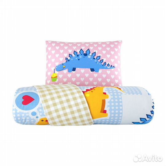 Детское постельное белье с динозаврами новое
