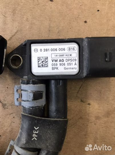 Датчик давления выхлоп. газов Порше Кайен 958(1291