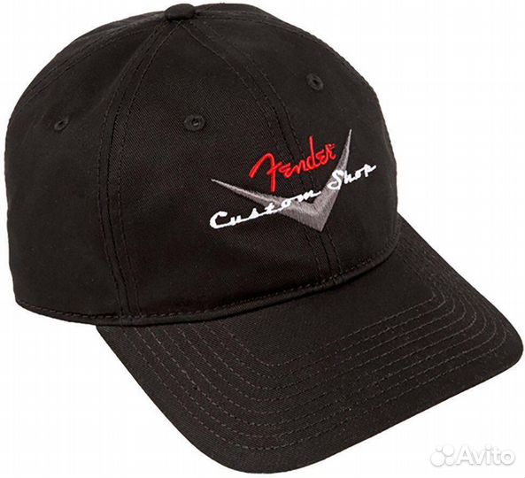 Fender HAT Custshp Bball BLK O/S кепка, чёрная