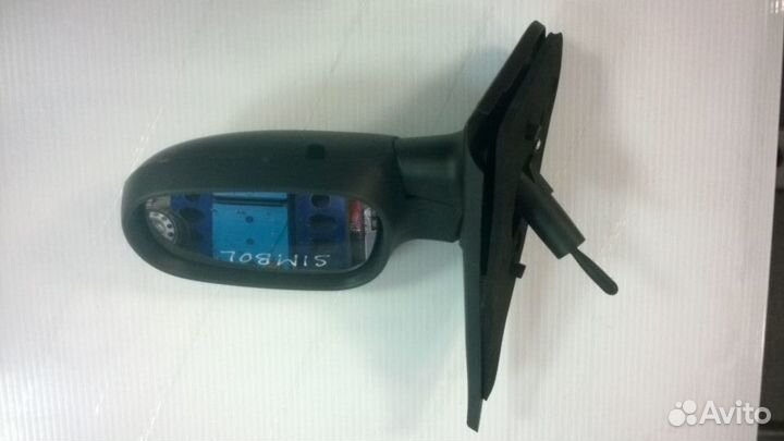 Зеркало левое механическое Clio/Symbol 98-01