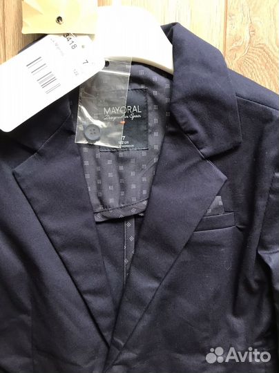Mayoral пиджак рубашка 122