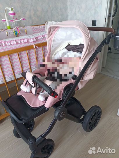 Детские коляски 3 в 1 из эко кожи