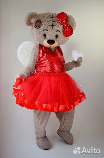 Супер Мишка Тедди Ростовая Кукла Курьер