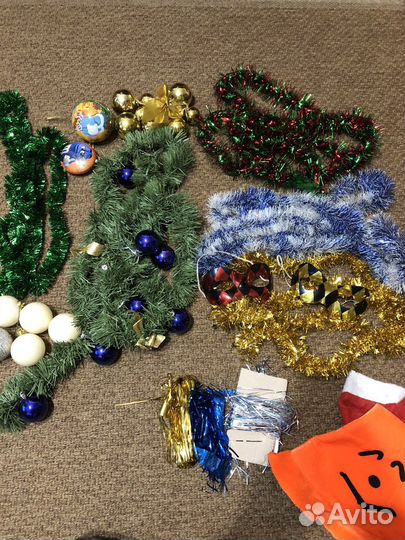 Елочные игрушки СССР мишура