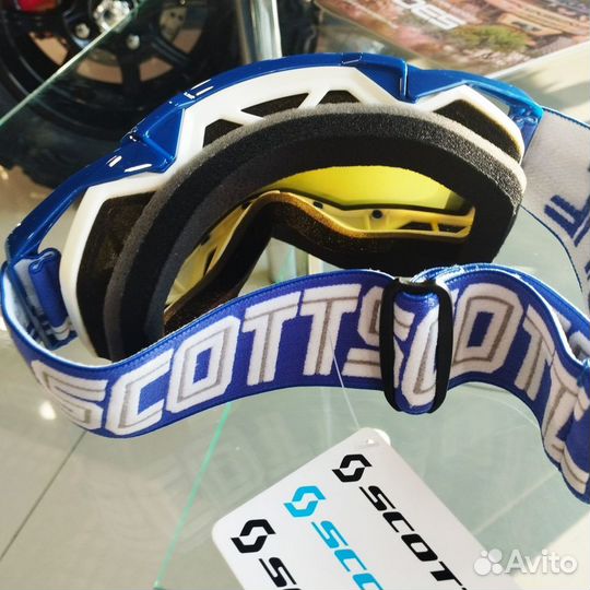 Очки снегоходные Scott Snowcross Blue White