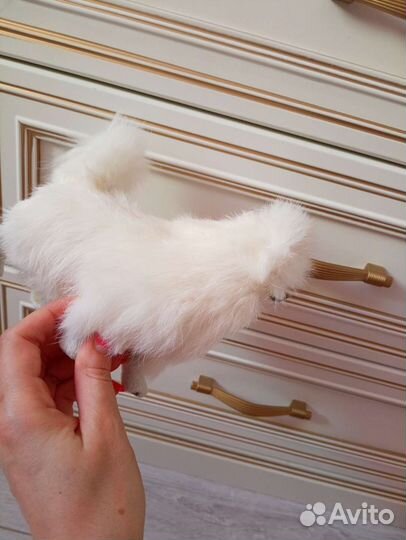 Декоративная игрушка Собачка пудель нат.мех