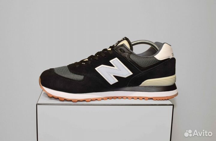 New Balance 574 (42-46, Черные, Актуальные)