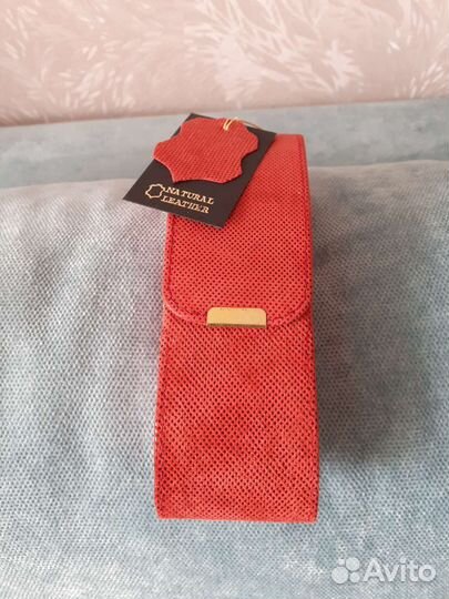 Футляр для очков нат. кожа-замша.Новый.5 см и 4 см