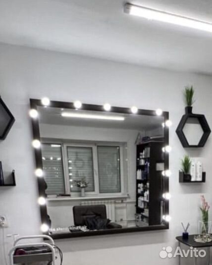 Зеркало с лампочками бу