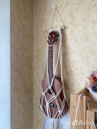 Держатель для гитары укулеле макраме подвес